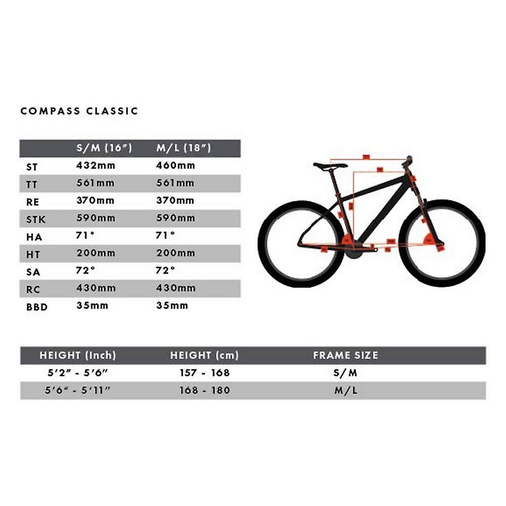 Compass Classic Women’s Hybrid Bike – Black