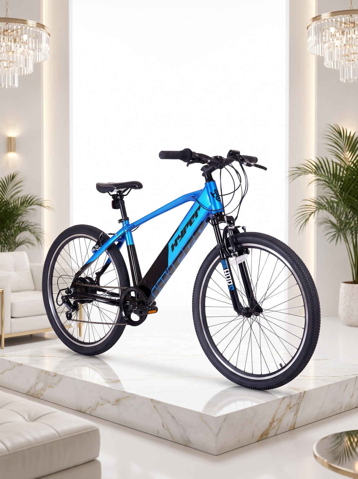 26″ Hyper MTB Electric Bike with 36V 7.8Ah Integrated Battery, Aluminium Frame